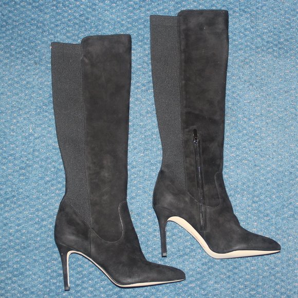 Sam Edelman Shoes - Sam Edelman Women's Olene Stretch Knee High Black Suede Boots. NWT. Size 9M.
